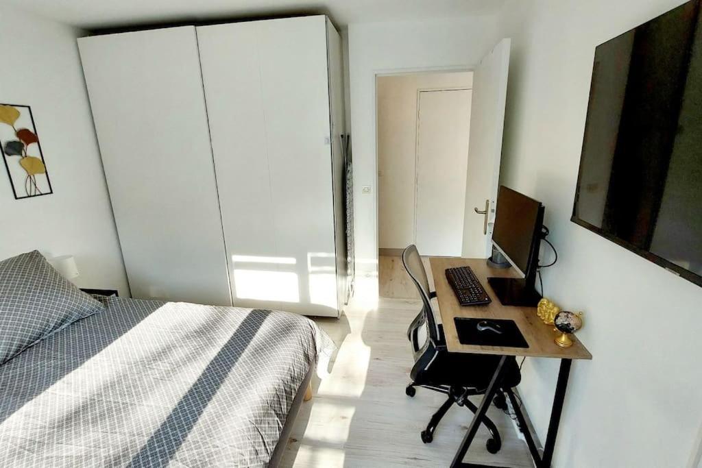 Cosy Home 2, 2 Chambres, 6 Personnes, 3 Min Gare, Parking Cergy Exterior photo